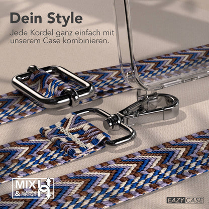 Samsung Galaxy S25 FE Handykette mit verstellbarem Boho Band Set 
