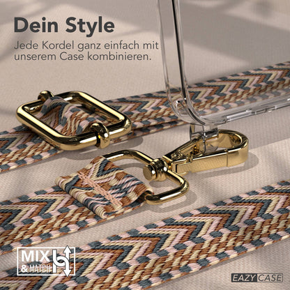 Samsung Galaxy S25 FE Handykette mit verstellbarem Boho Band Set 