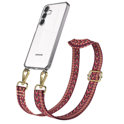 Samsung Galaxy S25 FE Handykette mit verstellbarem Boho Band Set 