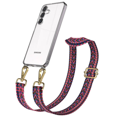 Samsung Galaxy S25 FE Handykette mit verstellbarem Boho Band Set 
