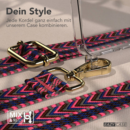 Samsung Galaxy S25 FE Handykette mit verstellbarem Boho Band Set 