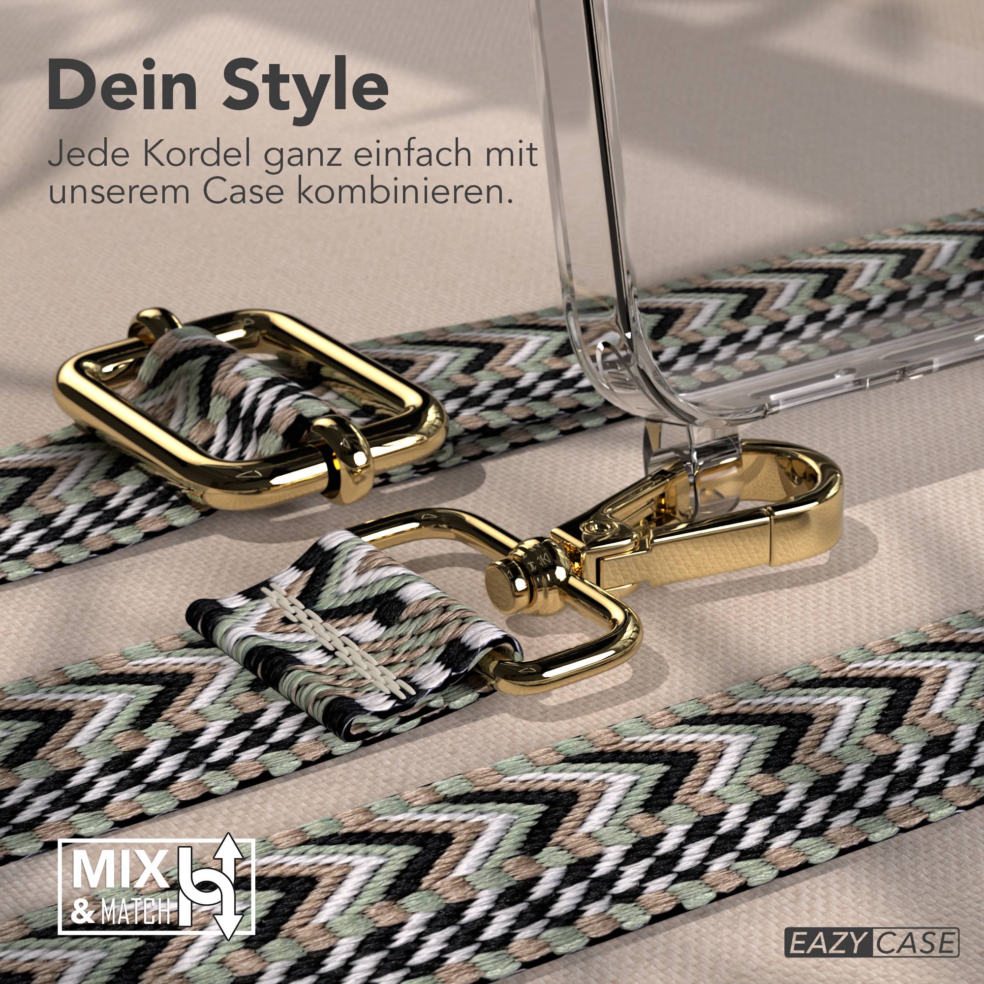 Samsung Galaxy S25 FE Handykette mit verstellbarem Boho Band Set 