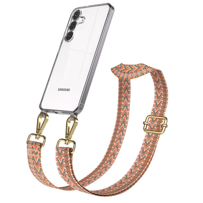 Samsung Galaxy S25 FE Handykette mit verstellbarem Boho Band Set 
