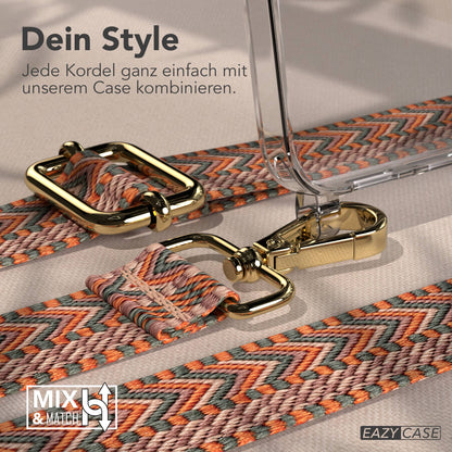 Samsung Galaxy S25 FE Handykette mit verstellbarem Boho Band Set 