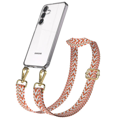 Samsung Galaxy S25 FE Handykette mit verstellbarem Boho Band Set 