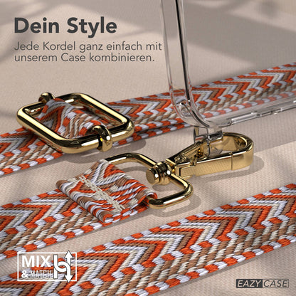 Samsung Galaxy S25 FE Handykette mit verstellbarem Boho Band Set 