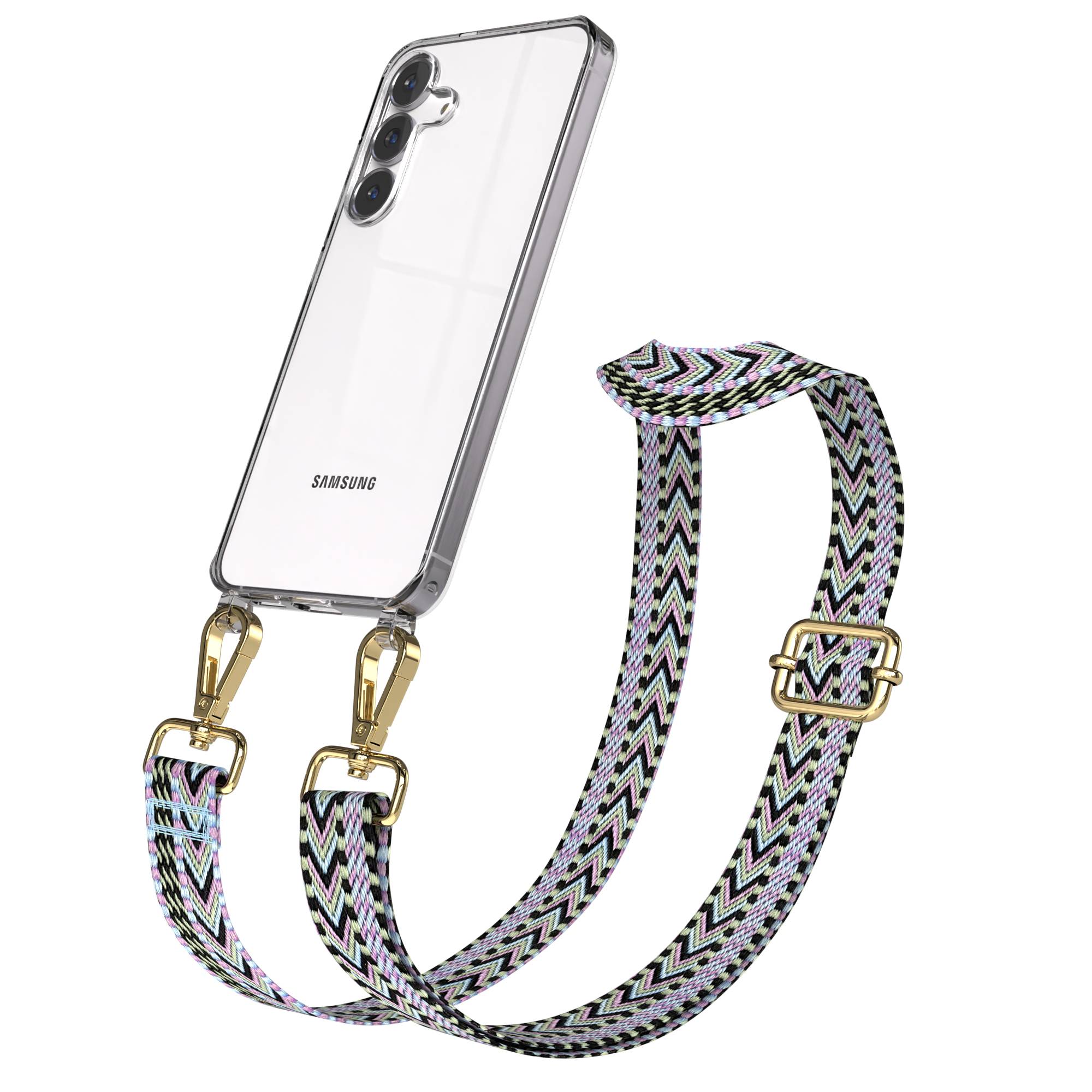 Samsung Galaxy S25 FE Handykette mit verstellbarem Boho Band Set 