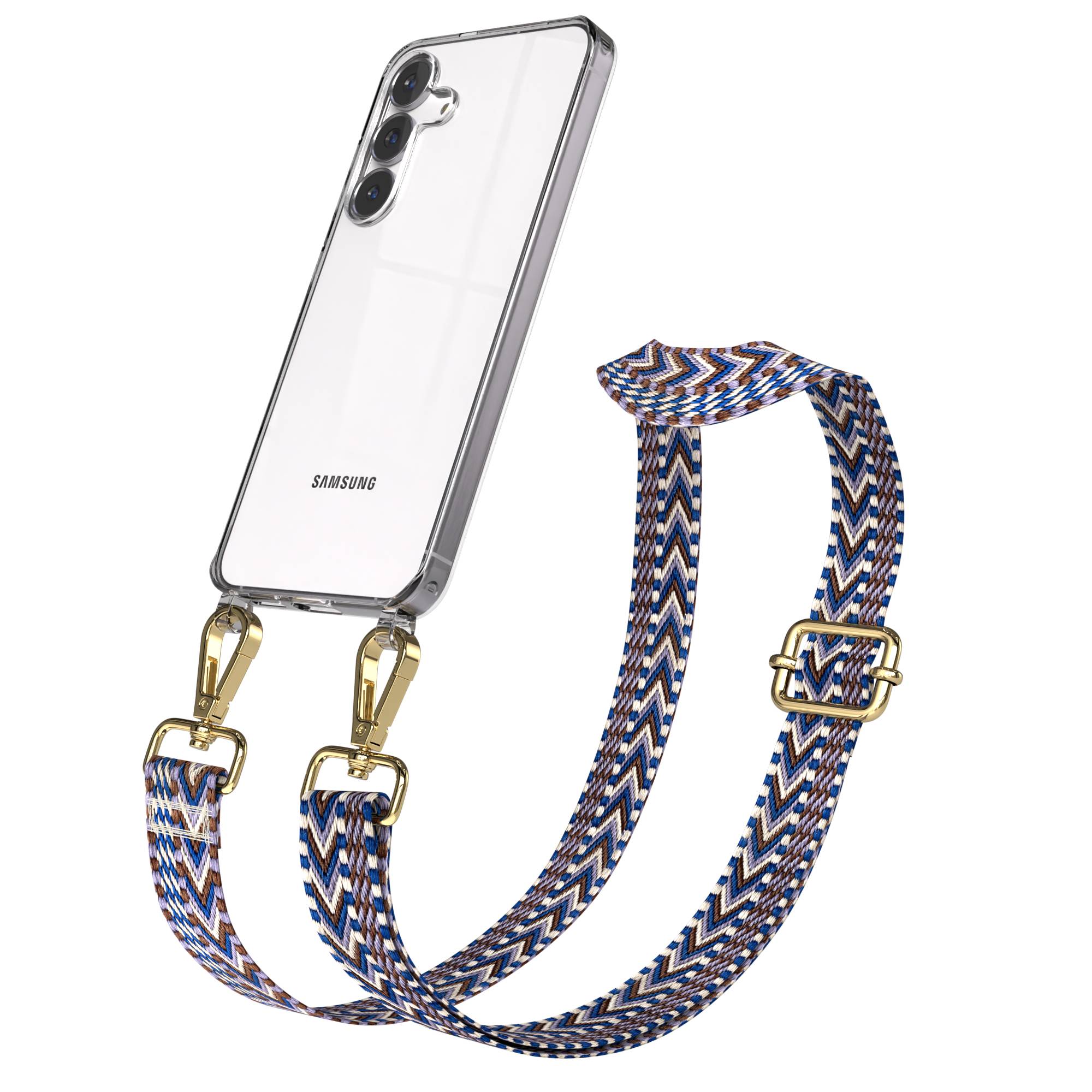 Samsung Galaxy S25 FE Handykette mit verstellbarem Boho Band Set 