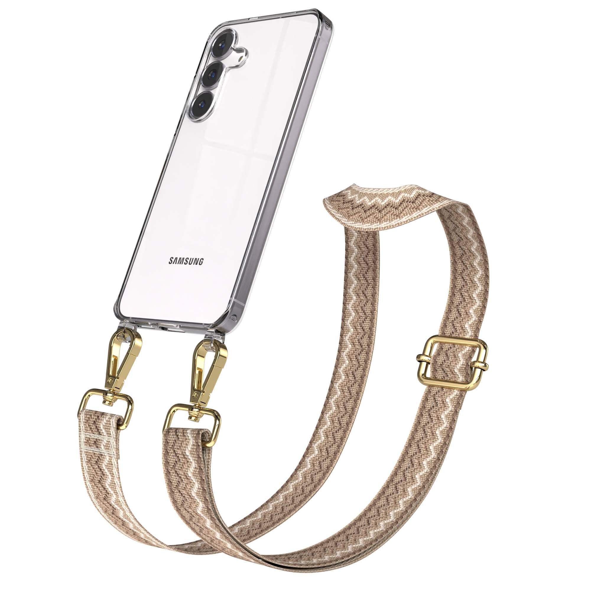 Samsung Galaxy S25 FE Handykette mit verstellbarem Boho Band Set 