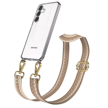 Samsung Galaxy S25 FE Handykette mit verstellbarem Boho Band Set 