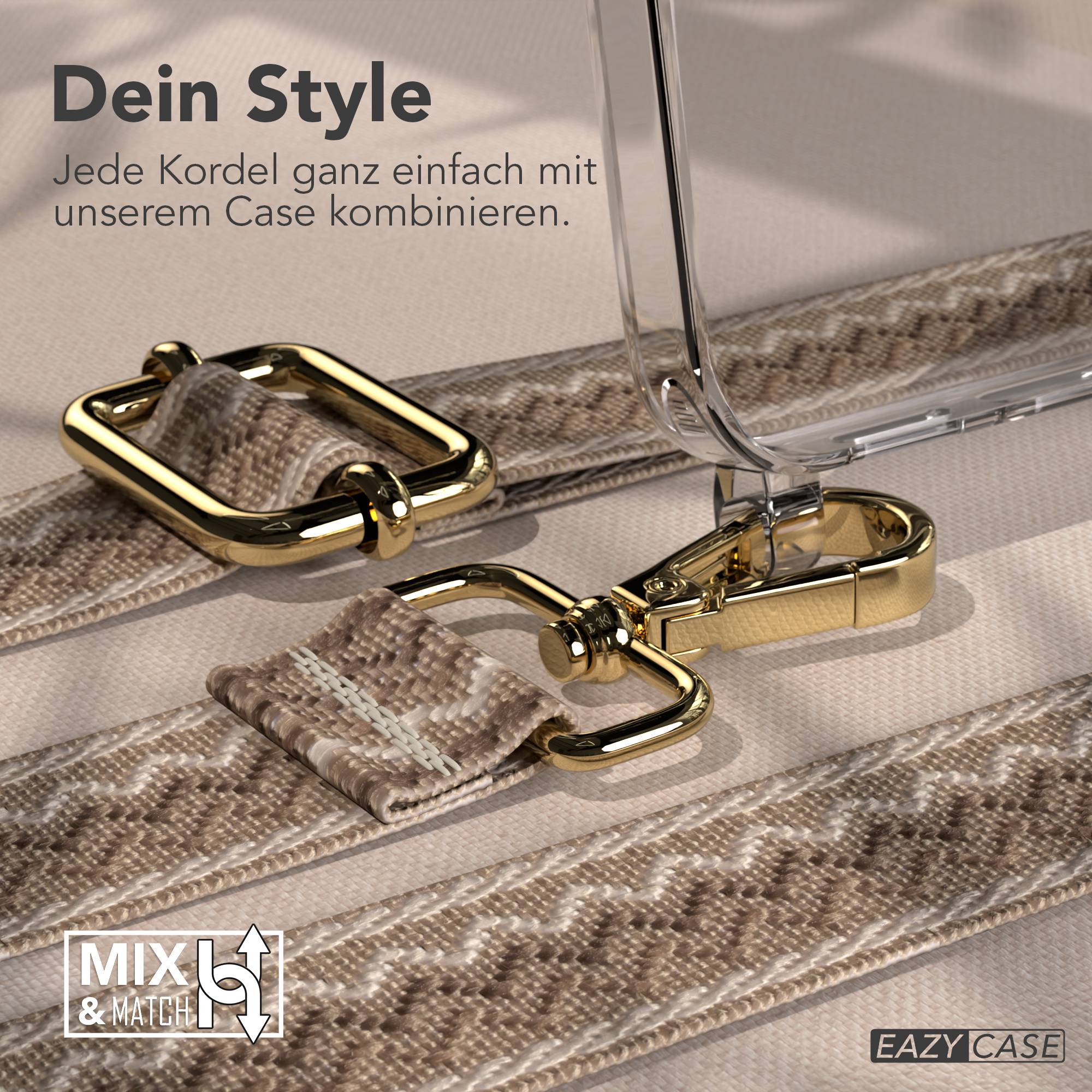 Samsung Galaxy S25 FE Handykette mit verstellbarem Boho Band Set 