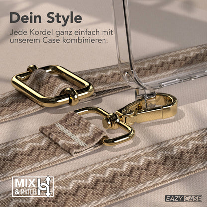 Samsung Galaxy S25 FE Handykette mit verstellbarem Boho Band Set 