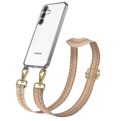 Samsung Galaxy S25 FE Handykette mit verstellbarem Boho Band Set 