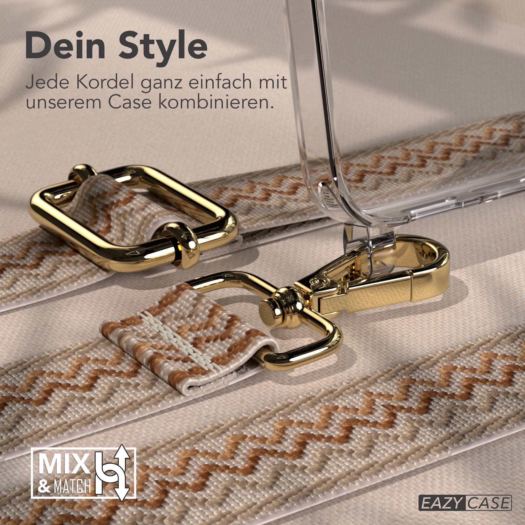 Samsung Galaxy S25 FE Handykette mit verstellbarem Boho Band Set 
