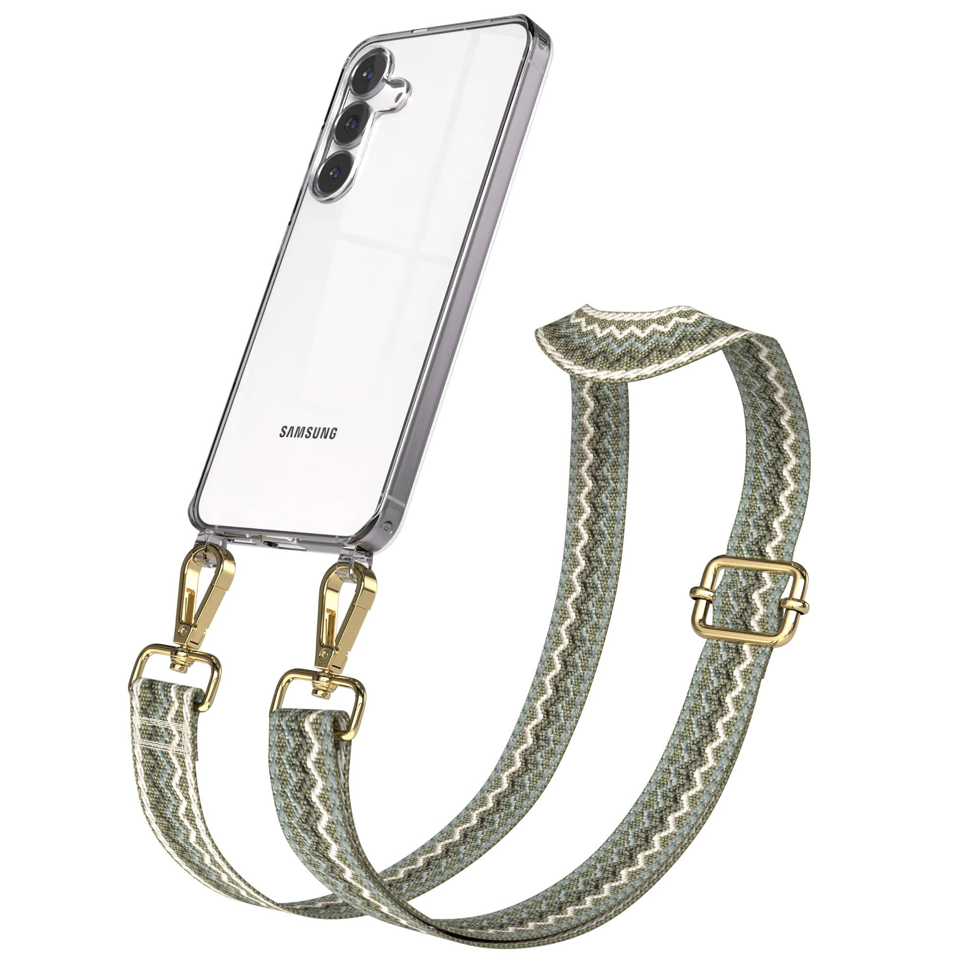 Samsung Galaxy S25 FE Handykette mit verstellbarem Boho Band Set 