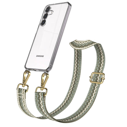 Samsung Galaxy S25 FE Handykette mit verstellbarem Boho Band Set 