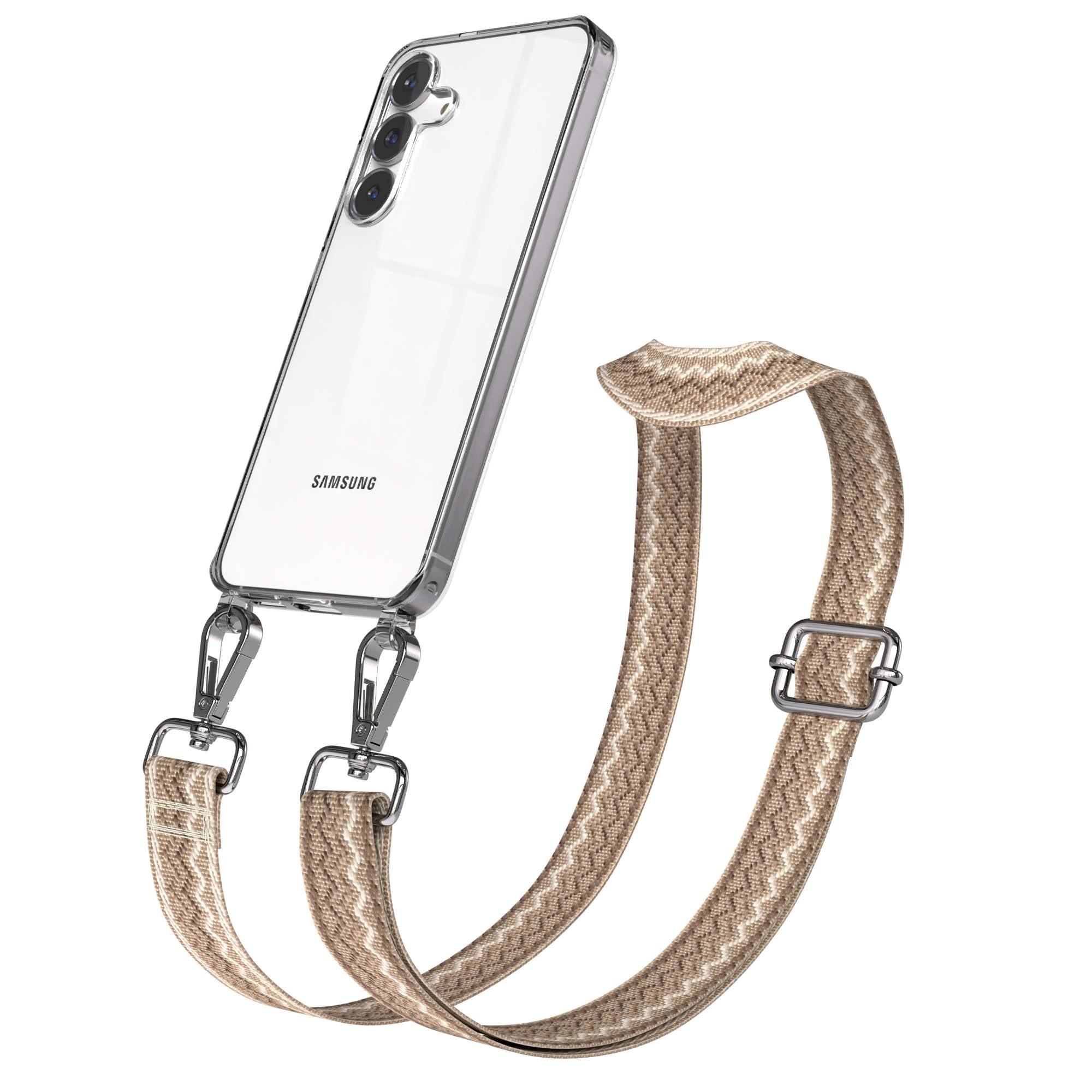 Samsung Galaxy S25 FE Handykette mit verstellbarem Boho Band Set 