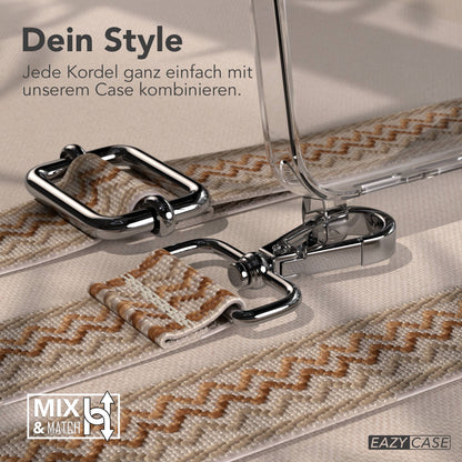 Samsung Galaxy S25 FE Handykette mit verstellbarem Boho Band Set 