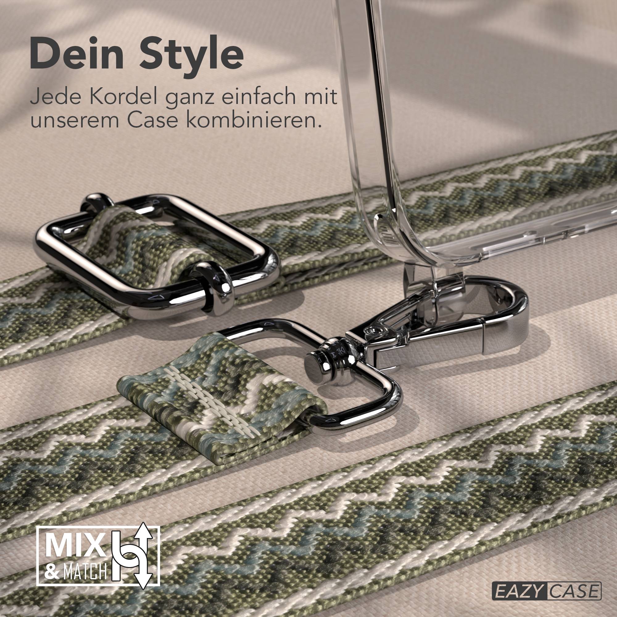 Samsung Galaxy S25 FE Handykette mit verstellbarem Boho Band Set 