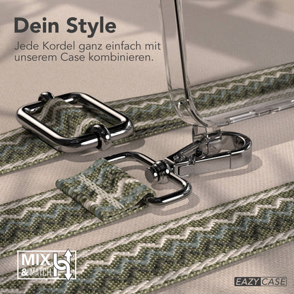 Samsung Galaxy S25 FE Handykette mit verstellbarem Boho Band Set 