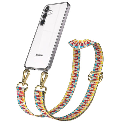 Samsung Galaxy S25 FE Handykette mit verstellbarem Boho Band Set 