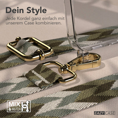 Samsung Galaxy S25 FE Handykette mit verstellbarem Boho Band Set 
