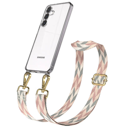 Samsung Galaxy S25 FE Handykette mit verstellbarem Boho Band Set 
