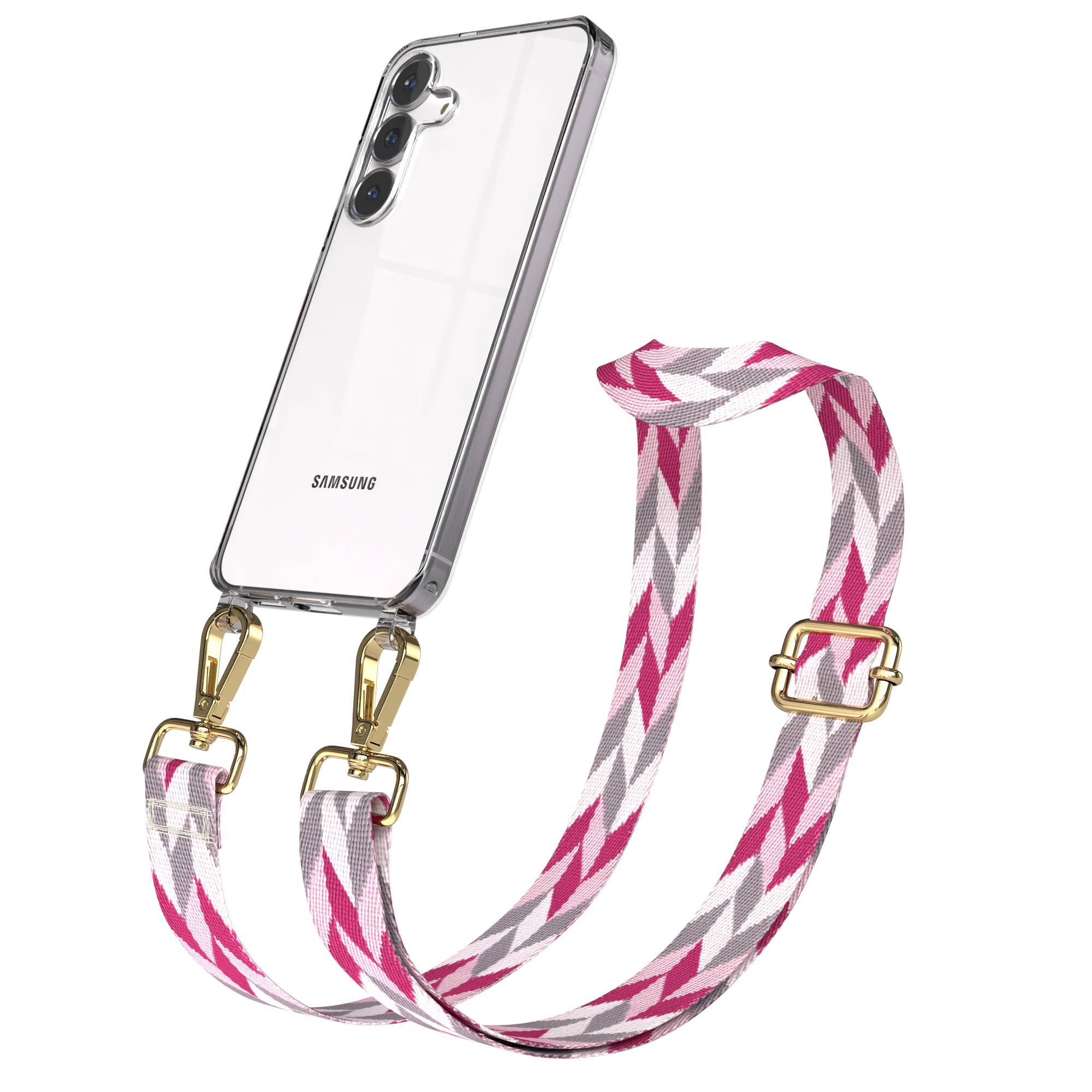 Samsung Galaxy S25 FE Handykette mit verstellbarem Boho Band Set 