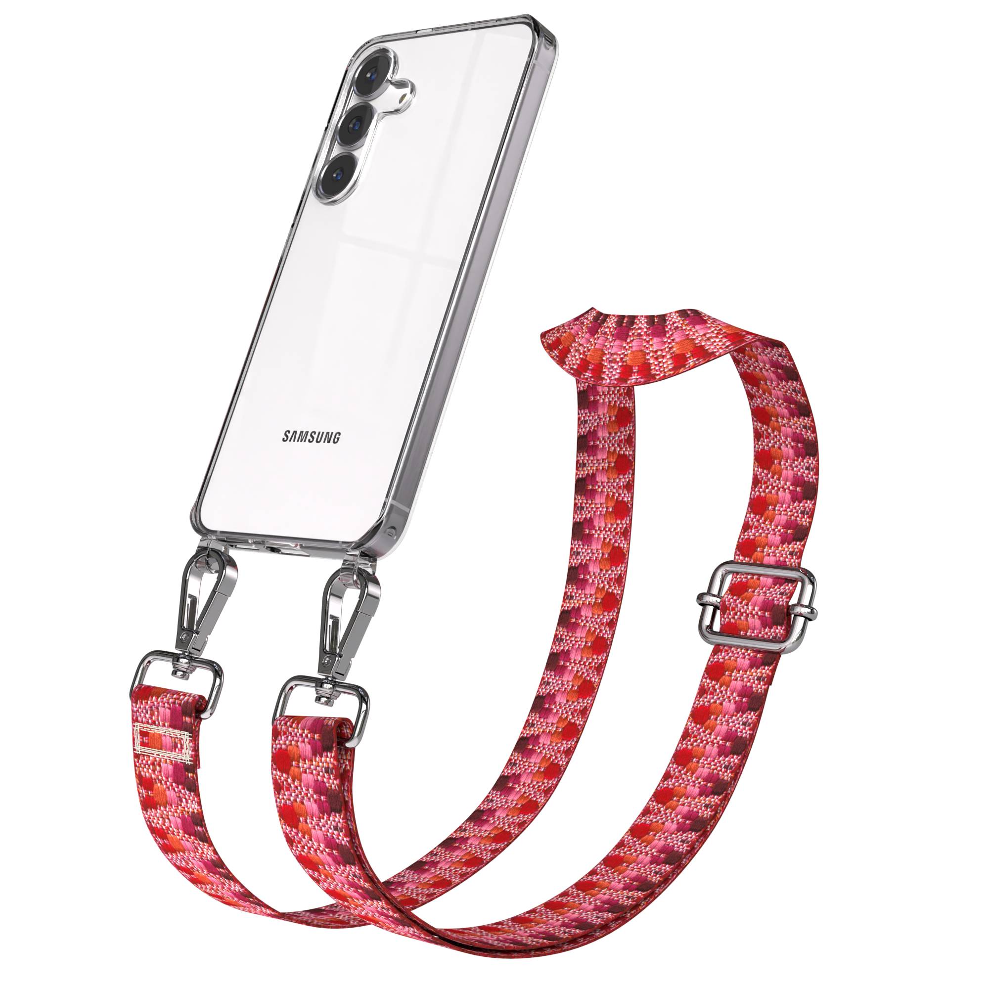 Samsung Galaxy S25 FE Handykette mit verstellbarem Boho Band Set 