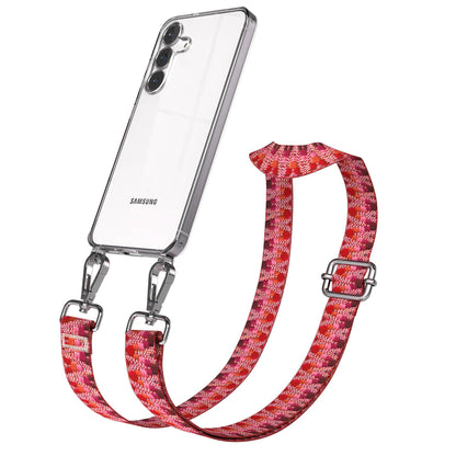 Samsung Galaxy S25 FE Handykette mit verstellbarem Boho Band Set 