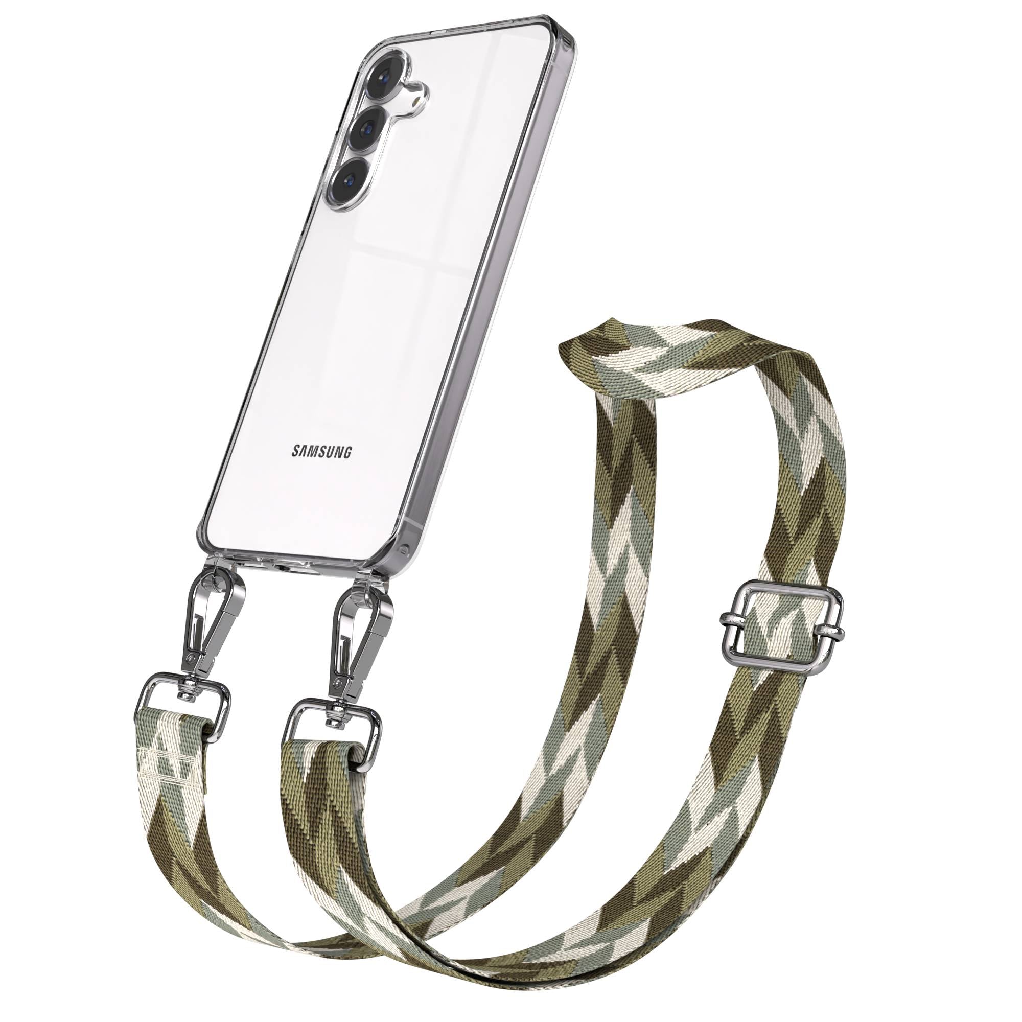 Samsung Galaxy S25 FE Handykette mit verstellbarem Boho Band Set 