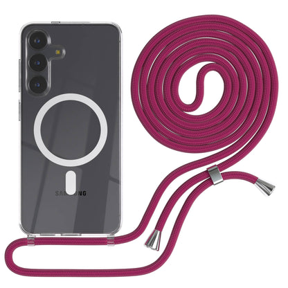 Samsung Galaxy S25 FE transparente Handykette mit MagSafe und verstellbarer Kordel 