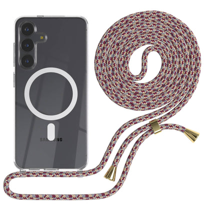 Samsung Galaxy S25 FE transparente Handykette mit MagSafe und verstellbarer Kordel 