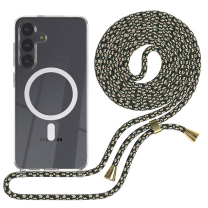 Samsung Galaxy S25 FE transparente Handykette mit MagSafe und verstellbarer Kordel 