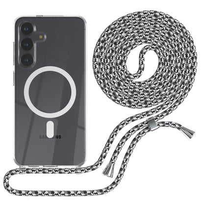 Samsung Galaxy S25 FE transparente Handykette mit MagSafe und verstellbarer Kordel 