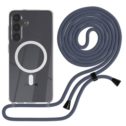 Samsung Galaxy S25 FE transparente Handykette mit MagSafe und verstellbarer Kordel 