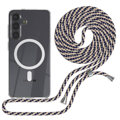 Samsung Galaxy S25 FE transparente Handykette mit MagSafe und verstellbarer Kordel 