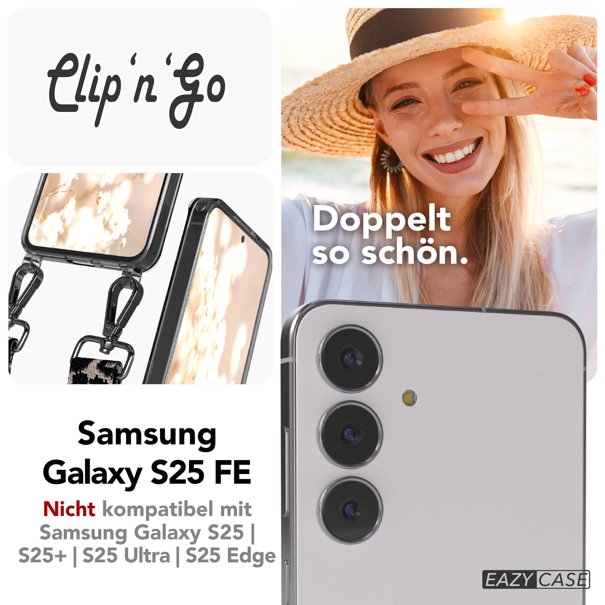 Samsung Galaxy S25 FE Handykette MagSafe mit Boho Band verstellbar 