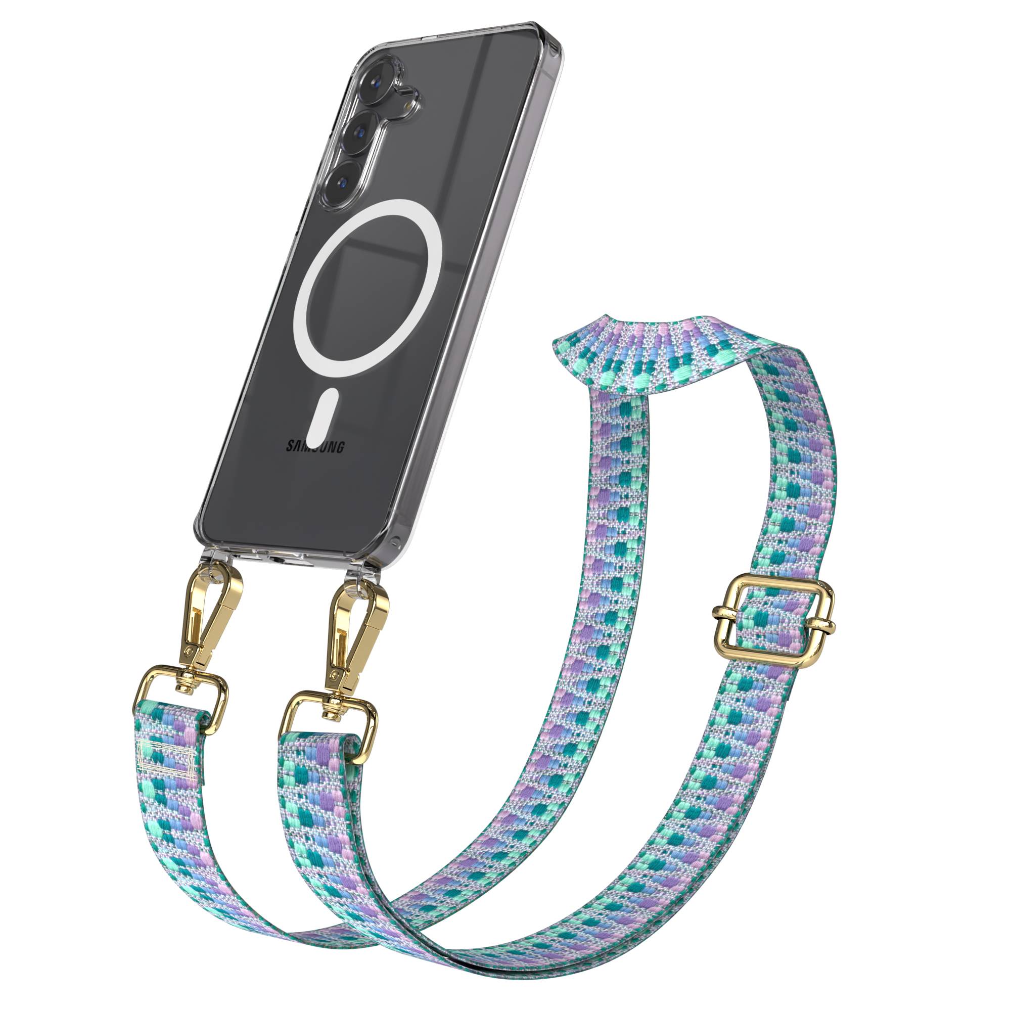 Samsung Galaxy S25 FE Handykette MagSafe mit verstellbarem Boho Band 
