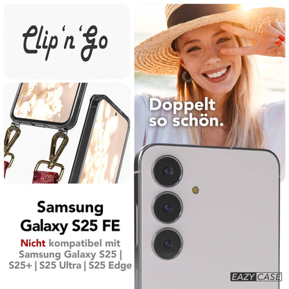 Samsung Galaxy S25 FE Handykette MagSafe mit verstellbarem Boho Band 