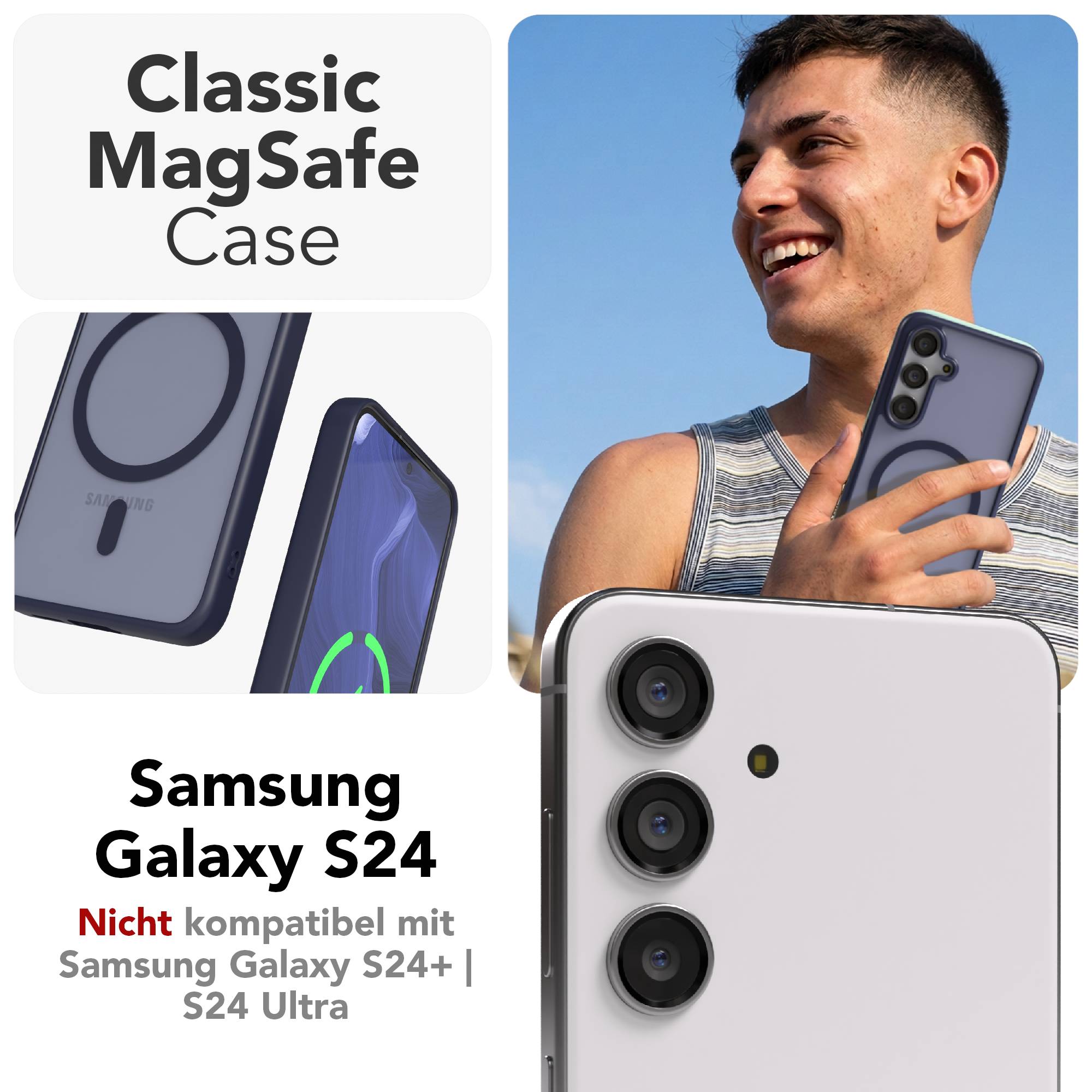 Samsung Galaxy S24 Outdoor Bumper Hülle mit MagSafe Funktion 