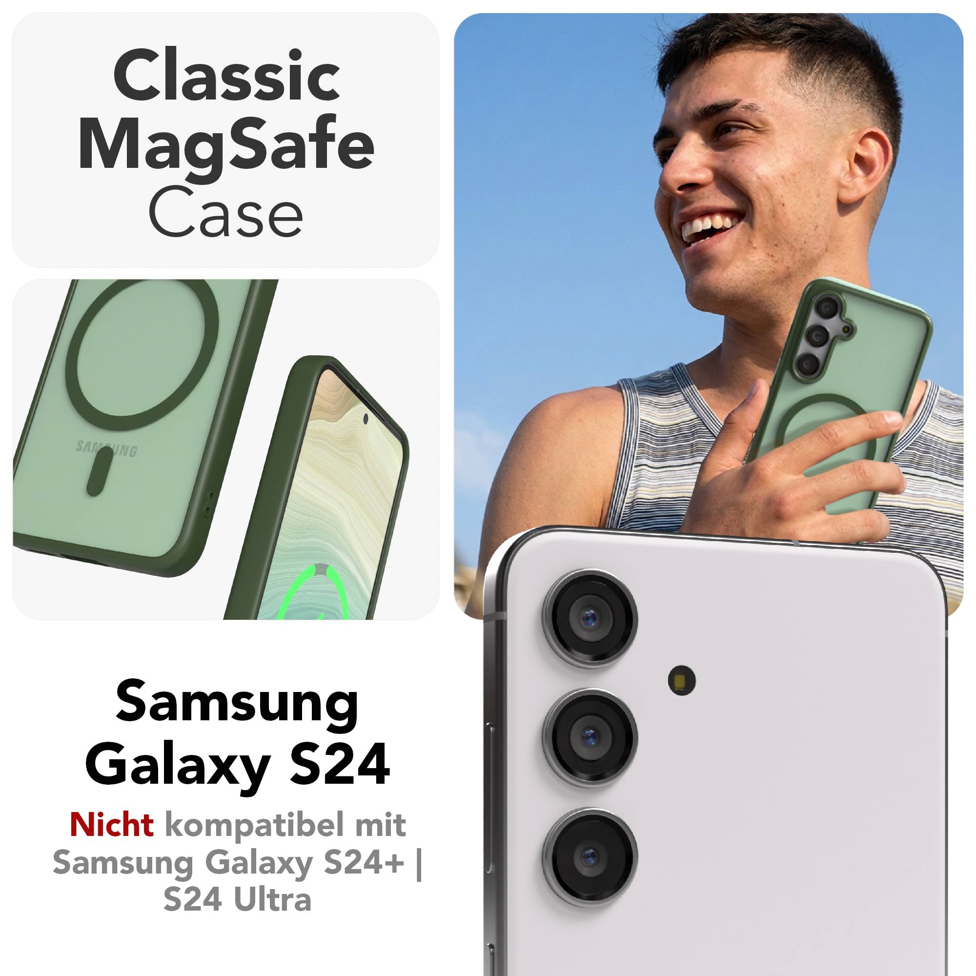 Samsung Galaxy S24 Outdoor Bumper Hülle mit MagSafe Funktion 