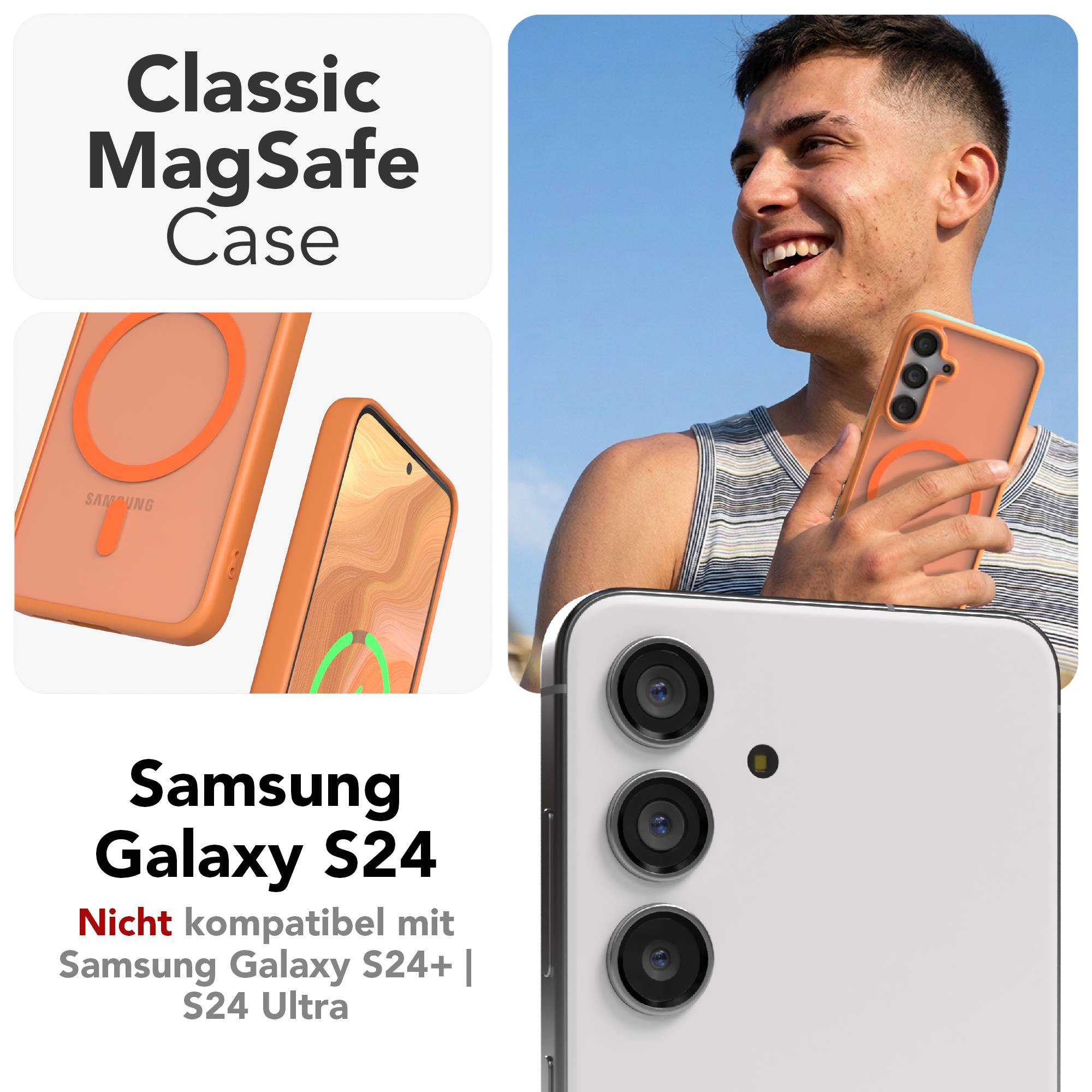 Samsung Galaxy S24 Outdoor Bumper Hülle mit MagSafe Funktion 
