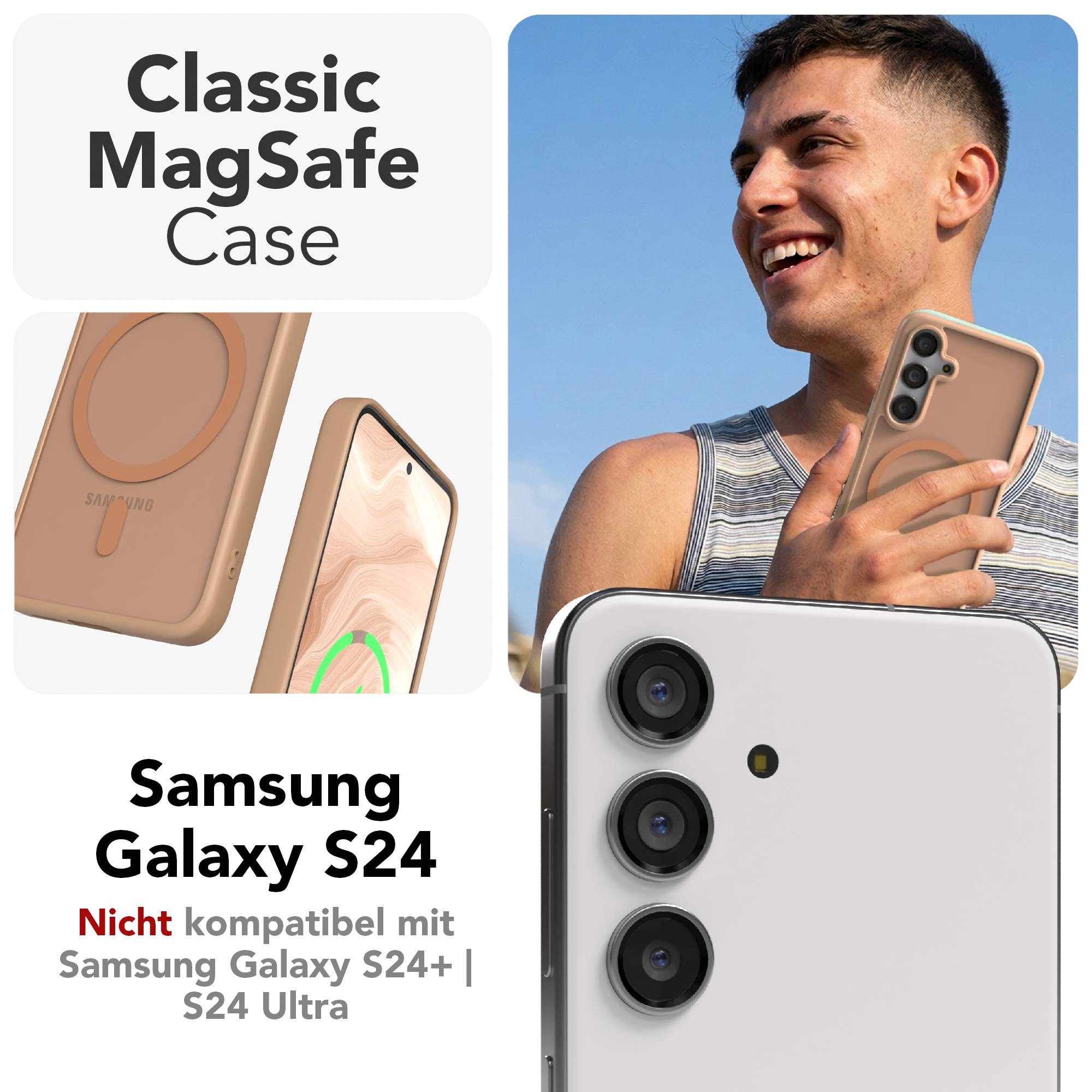Samsung Galaxy S24 Outdoor Bumper Hülle mit MagSafe Funktion 
