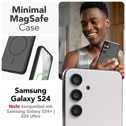 Samsung Galaxy S24 Bumper Hülle mit MagSafe Magnetring Outdoor 
