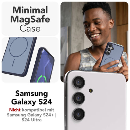 Samsung Galaxy S24 Bumper Hülle mit MagSafe Magnetring Outdoor 