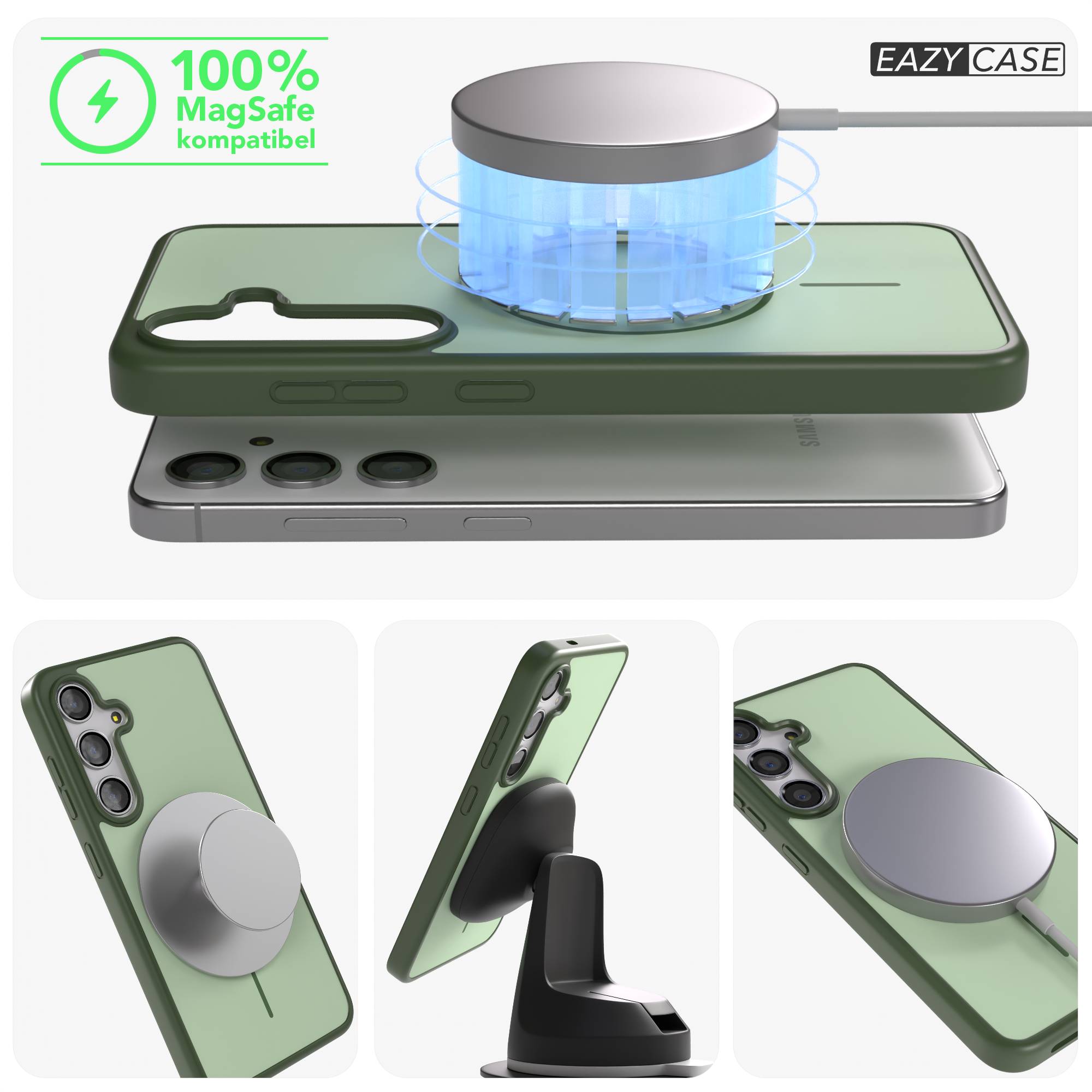 Samsung Galaxy S24 Bumper Hülle mit MagSafe Magnetring Outdoor 