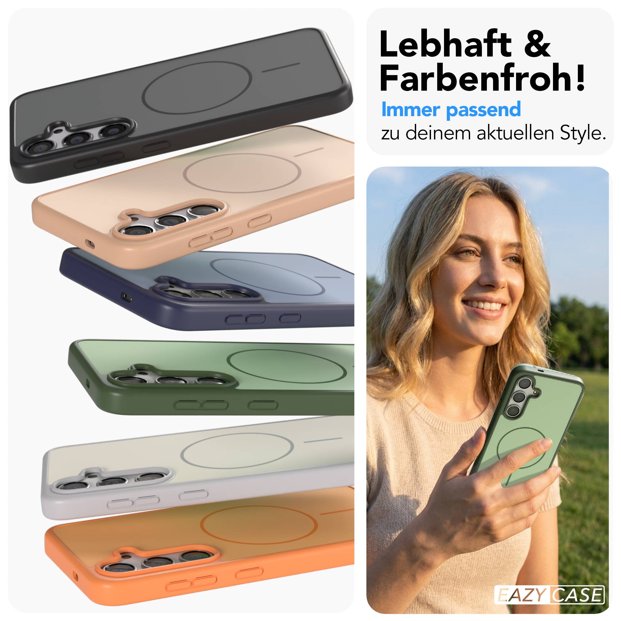 Samsung Galaxy S24 Bumper Hülle mit MagSafe Magnetring Outdoor 