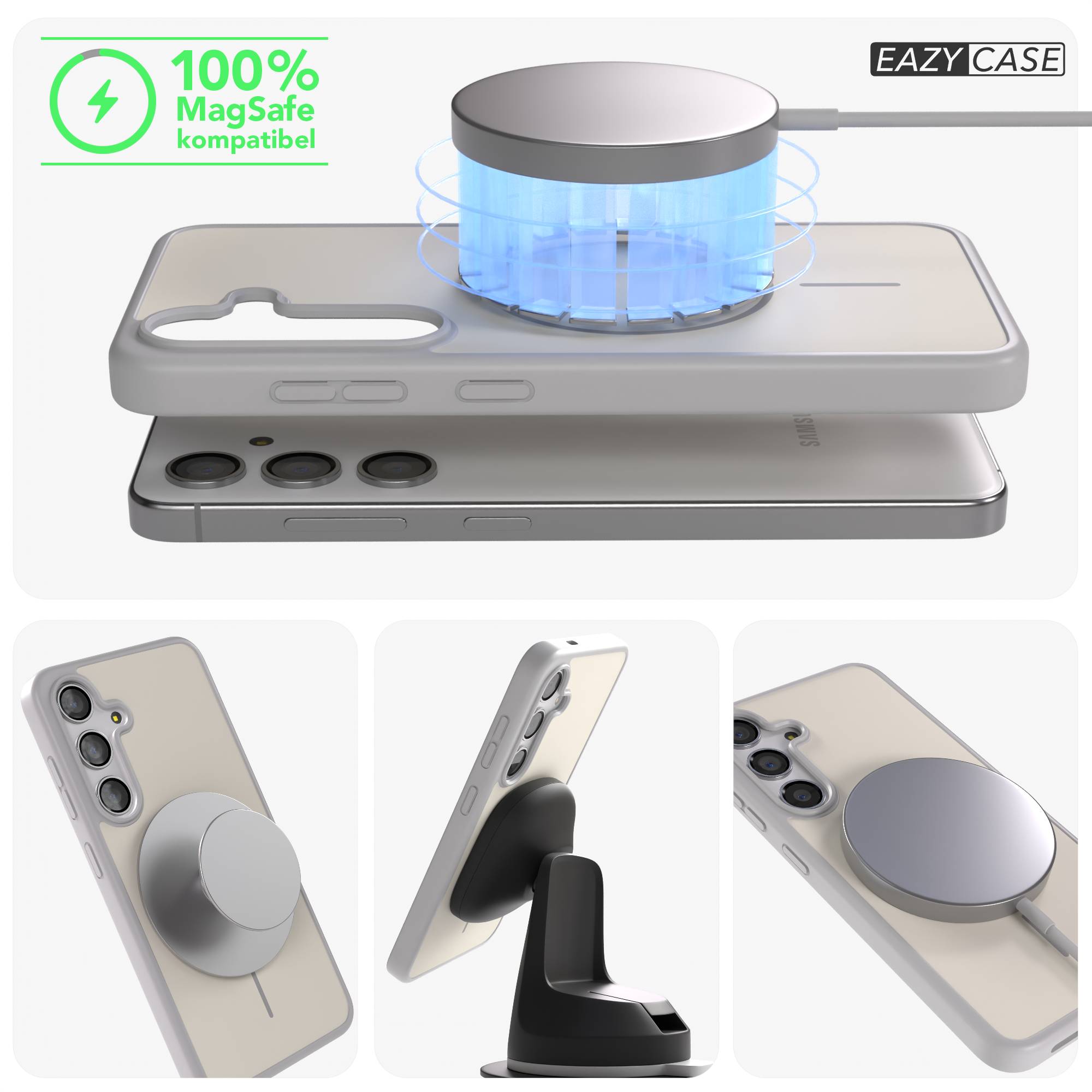 Samsung Galaxy S24 Bumper Hülle mit MagSafe Magnetring Outdoor 