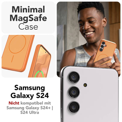 Samsung Galaxy S24 Bumper Hülle mit MagSafe Magnetring Outdoor 